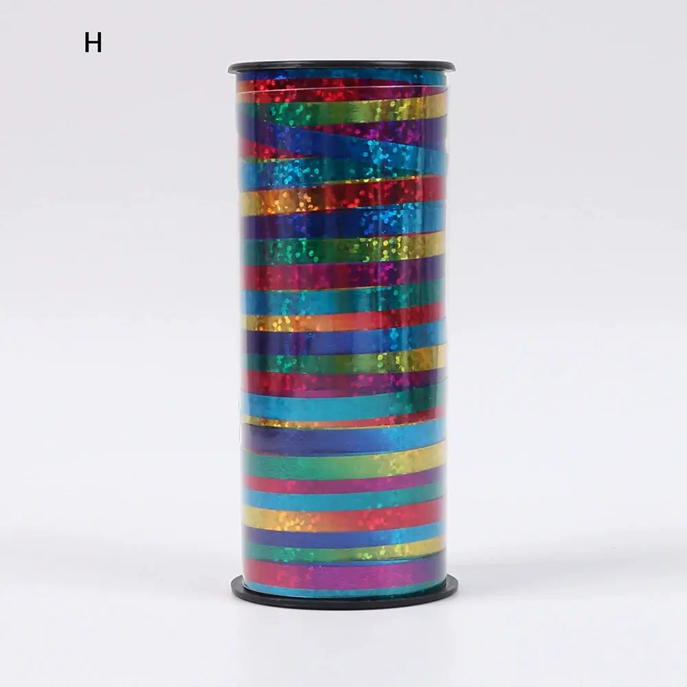 100 Yard Roll Glitter Curling Ribbons For Balloons Gift Wrap Crafts Christmas Birthday Wedding Party Decor