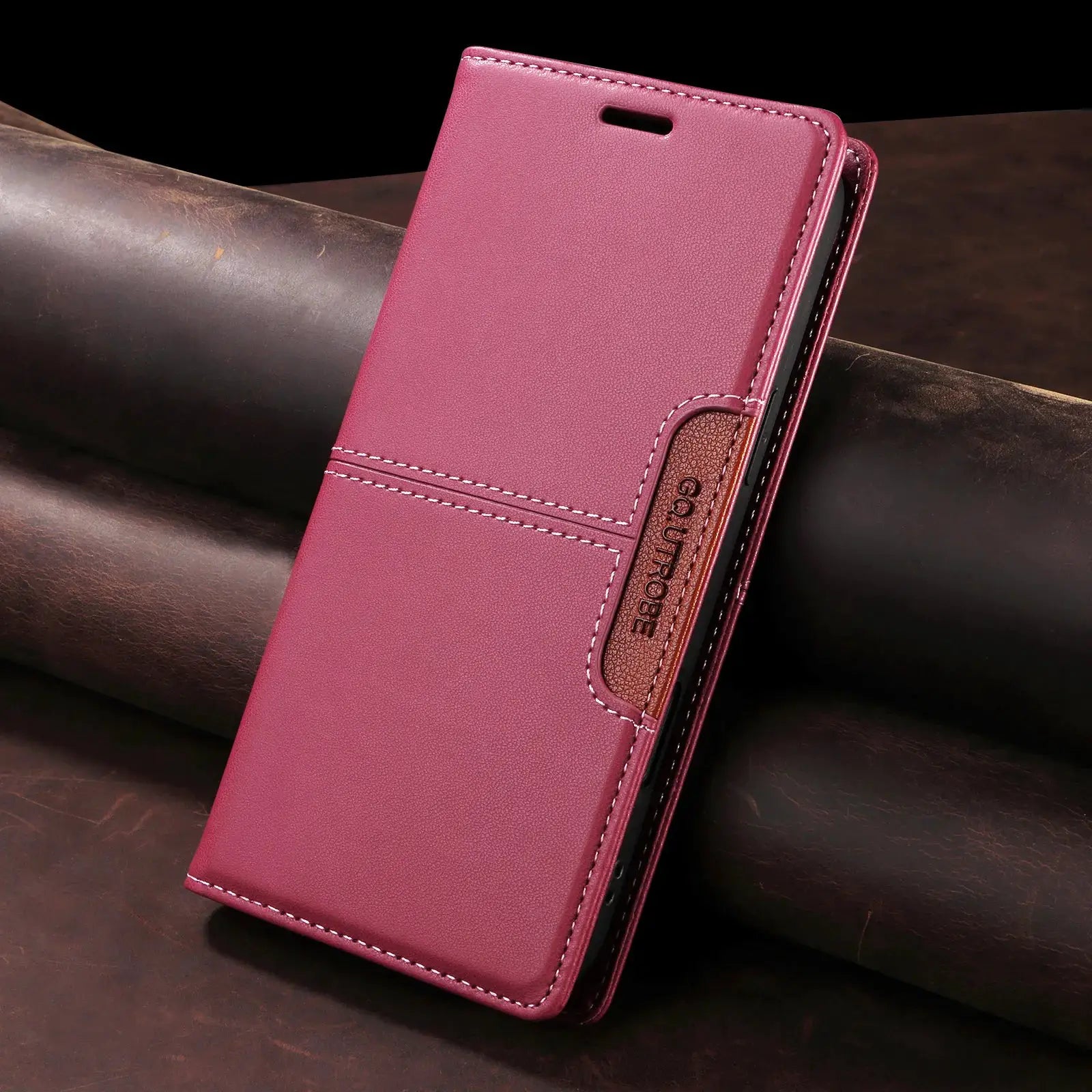 NovaShield Magnetic Leather Flip Wallet Case for iPhone 16 Series and SE3 With Card Slot Protection