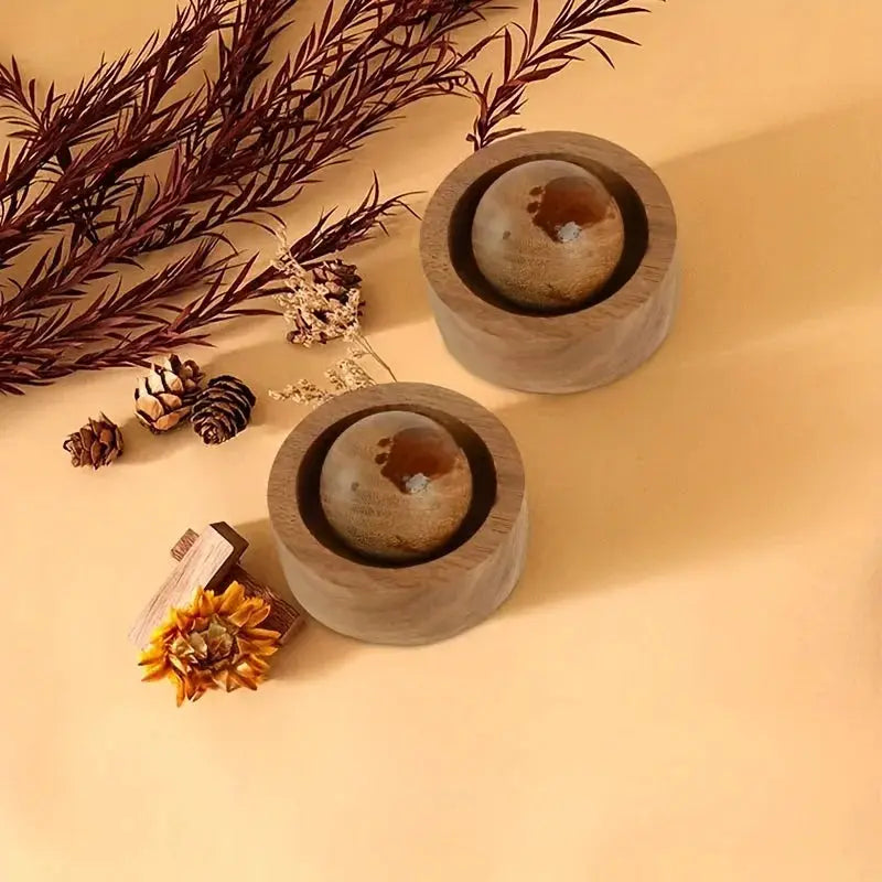 Wooden Mini Essential Oil Diffuser Car And Home Cute Natural Fragrance Diffuser For Bedroom Living Room Bathroom