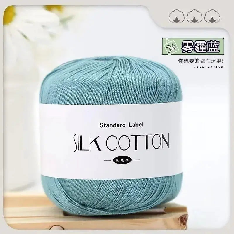50g Silk Lace Cotton Milk Crochet Yarn For Baby Hand Knitting Warm Soft Thread Cross Stitch Supplies