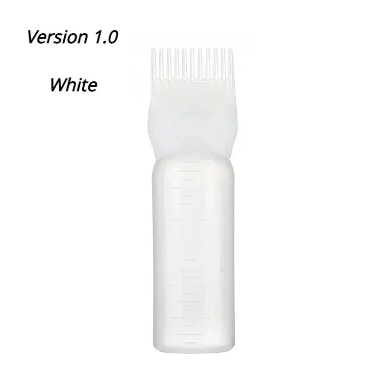 Silicone Shampoo Brush Head Scalp Massage Comb Hair Dye Tint Oil Applicator Bottle With Brush