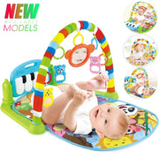 Baby Music Activity Gym Play Mat For Newborn And Infant Crawling Development With Piano Keyboard Toys Gift
