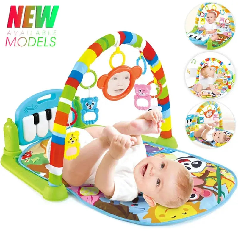 Baby Music Activity Gym Play Mat For Newborn And Infant Crawling Development With Piano Keyboard Toys Gift
