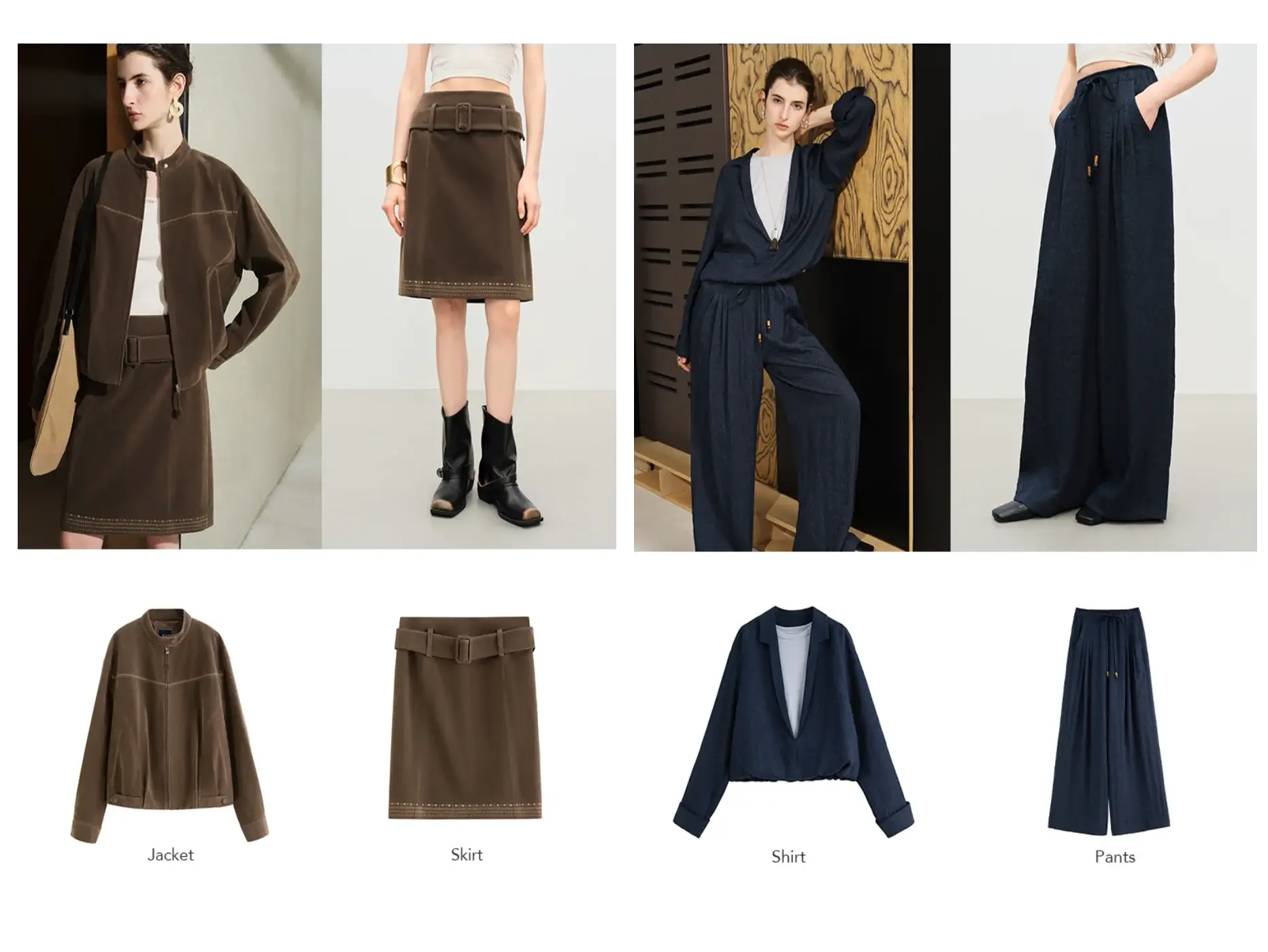 FSLE Straight High Waist Jeans For Women Korean Style Winter Versatile