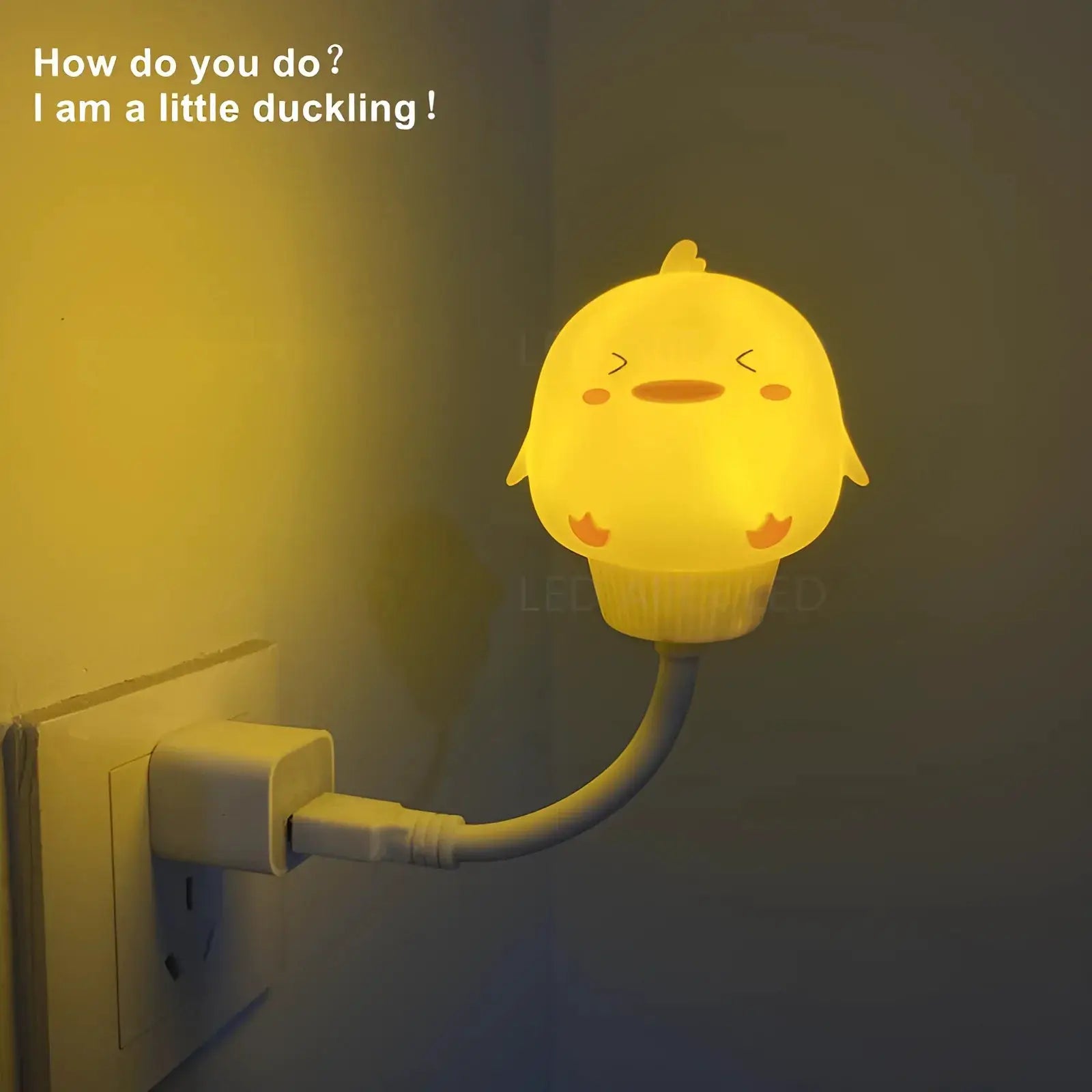 Simples Market USB night light - yellow chick cartoon lamp with flexible neck