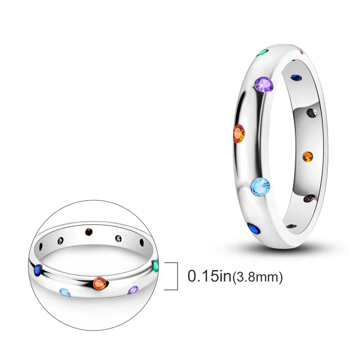 925 Silver Infinite Love Firefly Ring Original Design Zircon Ring For Women High Quality Wedding Jewelry Gift