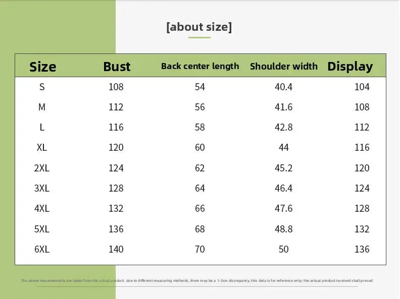 Simples Market men's outdoor mesh vest size chart showing bust, back length, and shoulder width