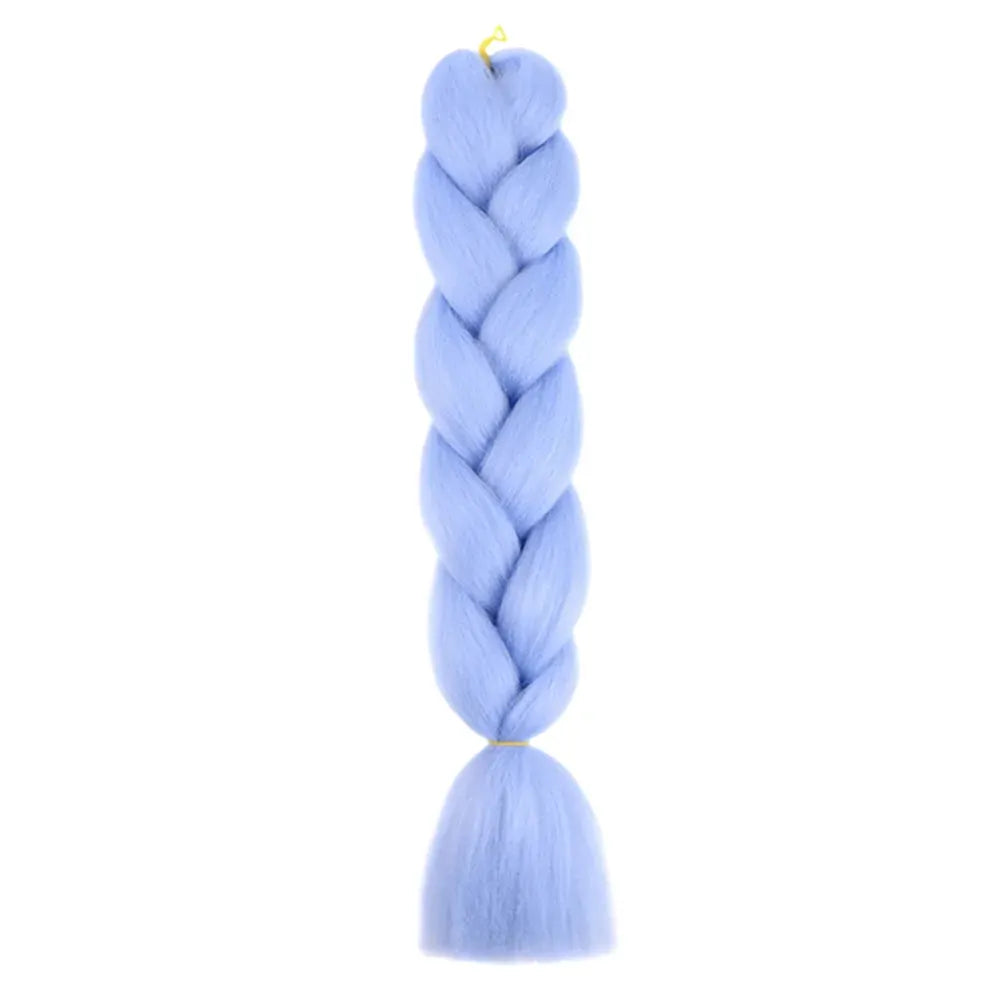 24-inch jumbo braiding hair bundle, DIY synthetic Afro-ombre blue braid