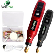 USB Cordless Rotary Engraving Pen Tool Kit For Woodworking Jewelry Metal Glass Mini Wireless Drill With 24 Accessories