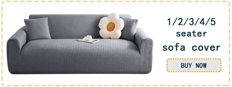 Jacquard polyester armchair sofa cover for 1-seat, gray elastic furniture cover