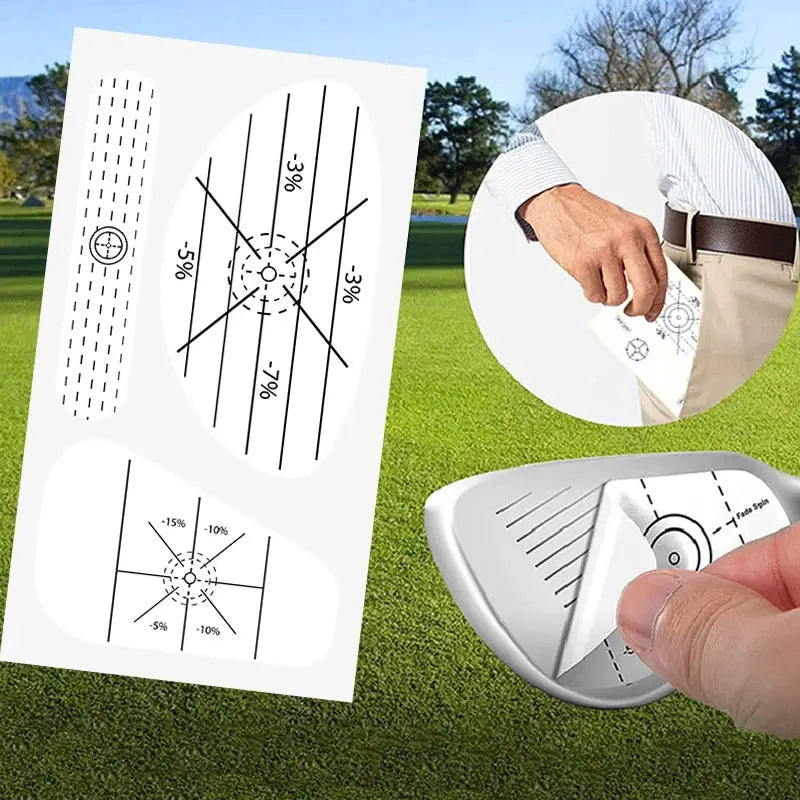 150 Pieces Golf Club Impact Tape Labels For Drivers Woods Irons Putters Hitting Recorder Training Aids Swing Practice