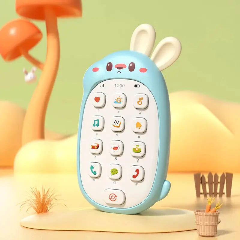 Childrens Rabbit Toy Mobile Phone For Babies 0-36 Months Chewable Puzzle Multifunctional Music Toy