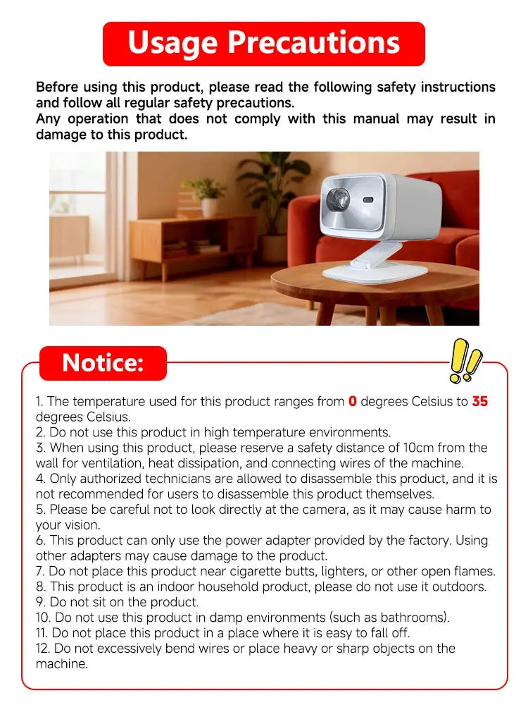 Lenovo Xiaoxin 100P Projector 1140 ANSI Auto Focus 4K HD WiFi6