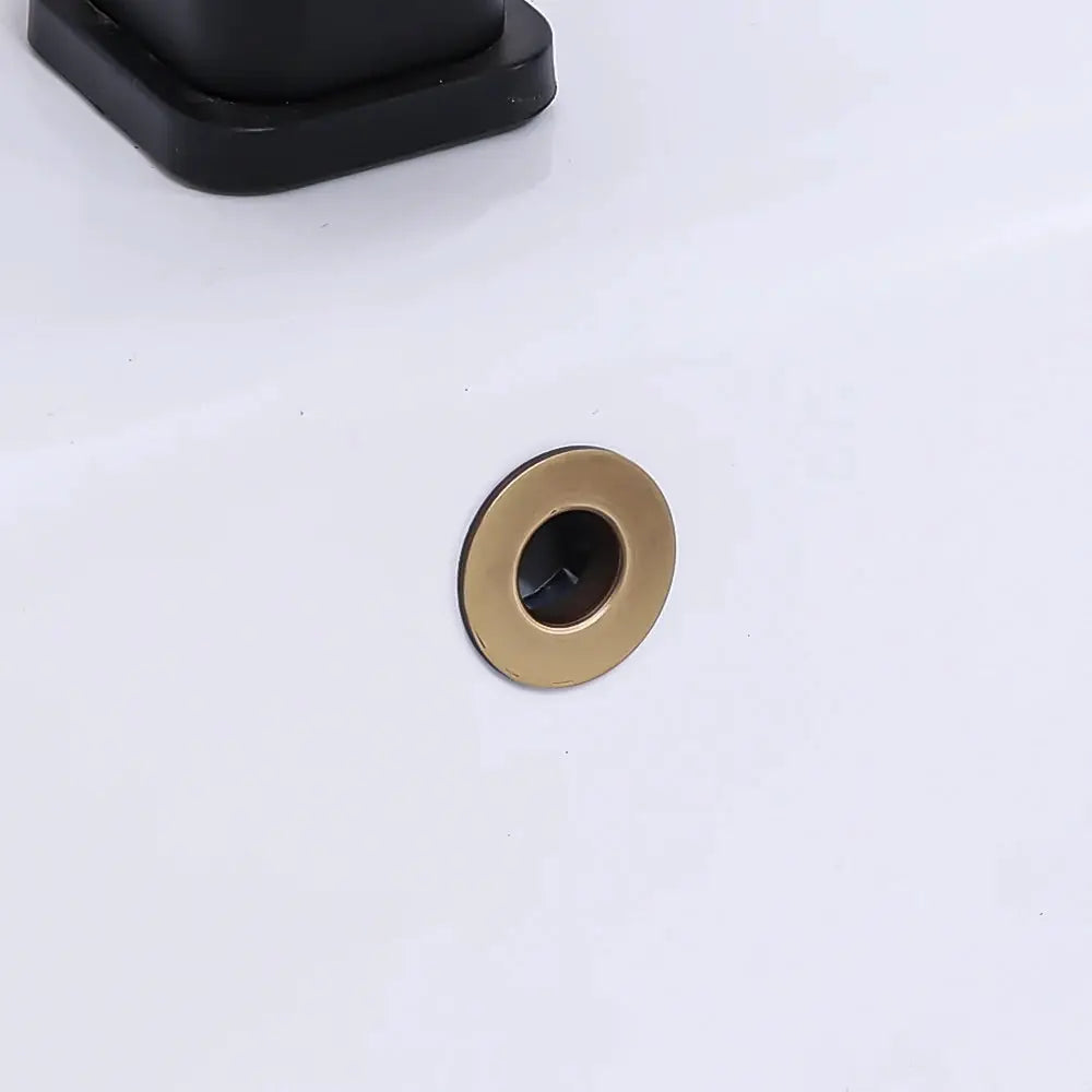 AquaGuard Round Overflow Hole Cover for Sink and Basin Fits 23mm to 25mm Diameters Minimalist Trim