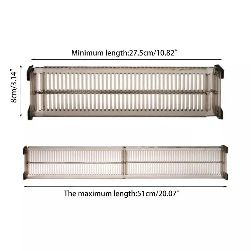 Adjustable Drawer Divider Clapboard Set Durable Storage Organizer For Wardrobe Closet DIY Punch Free Separator