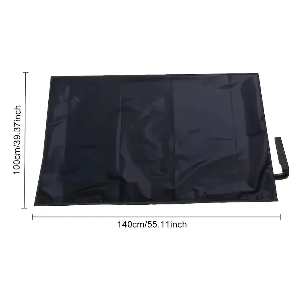 Universal Waterproof Polyester Cargo Mat by Simples Market, black trunk liner for car/SUV, 140x100 cm.