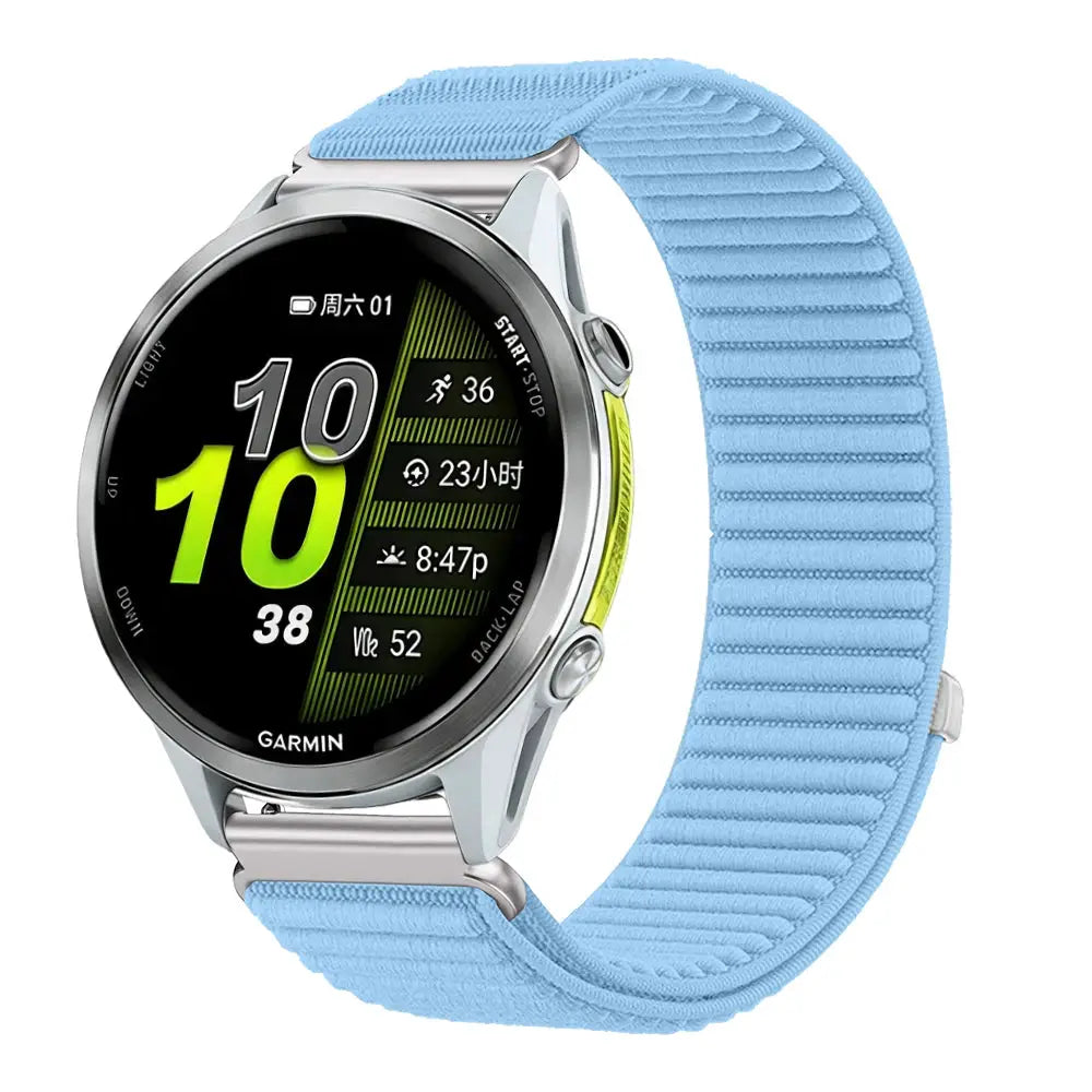 18mm 20mm 22mm Nylon Strap for Garmin Forerunner 970 965 955 570 165 265S/Active 6/5 Breathable Bracelet for Garmin Venu 4/3/3S