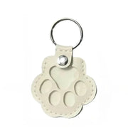 Leather Pet Hair Storage Bag Keychain Cat Paw Pendant Multifunctional Portable Jewelry Pouch