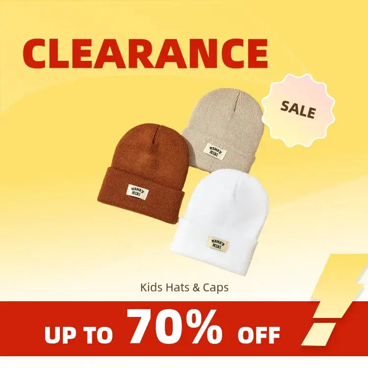 Clearance 3 Piece Set Baby Knitted Hat Winter Warm Cap With Letters Unisex For Boys And Girls Ages 0 To 24 Months