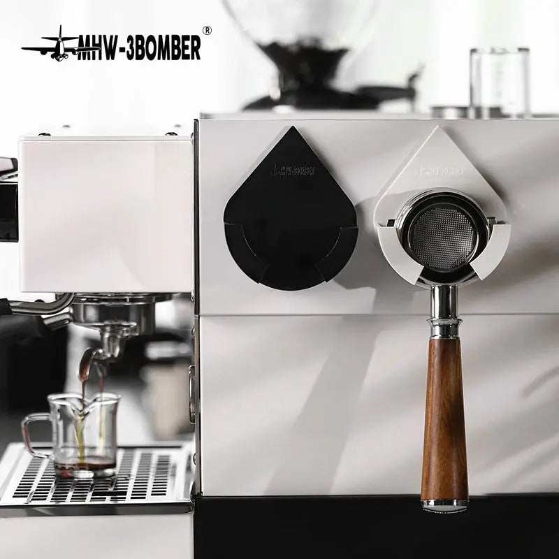 MHW 3 Bomber ABS Droplet Universal Portafilter Holder Hanging Rack for Professional Home Baristas and Accessories