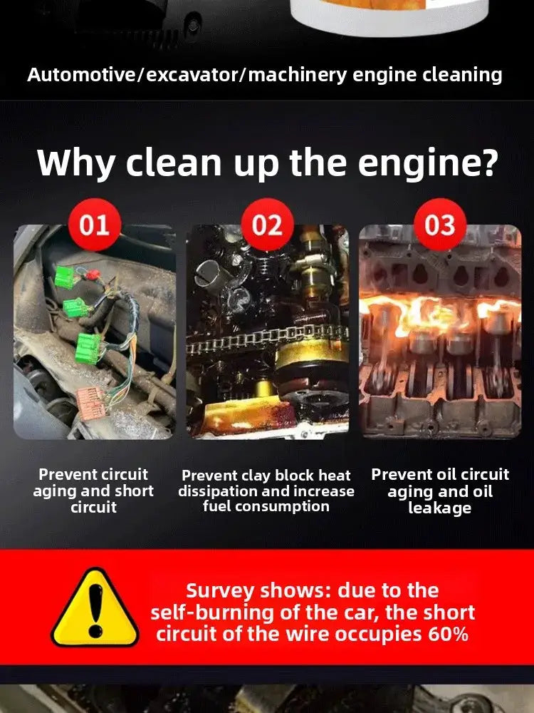 Hydroshine Engine Bay Cleaner by Simples Market, heavy oil and dust spray for car engine decontamination.