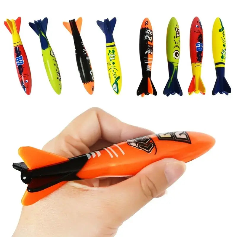 Shark Rocket Throwing Toy For Pool Dive Game Water Fun Kids Summer Bath Toys Educational Pool Toys Gift