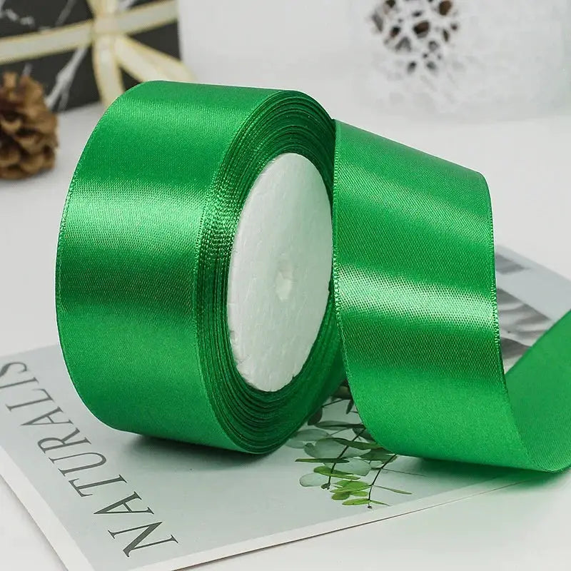 22 Meters Satin Ribbon Assorted Colors 6mm Wide 100 Percent Polyester Gift Wrap Craft Bow