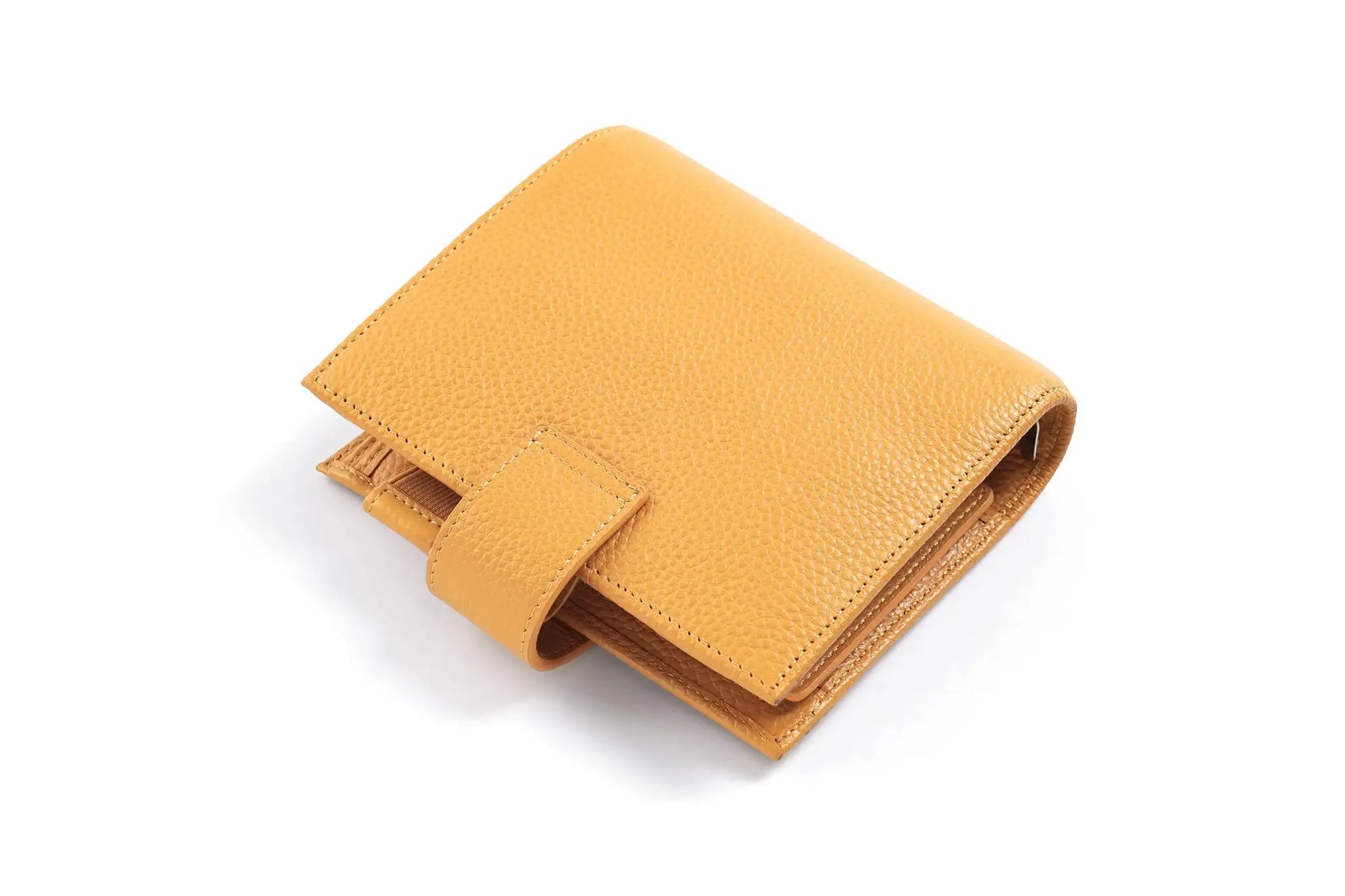 Moterm Luxe 2.0 pocket planner in tan pebbled leather with 30mm ring binder by Simples Market