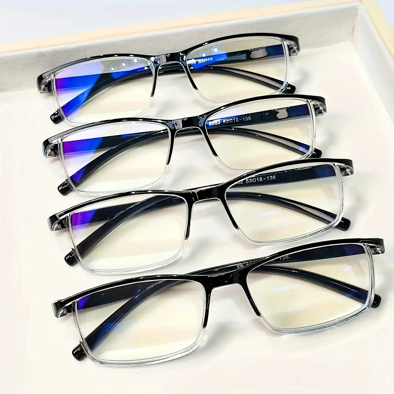VisionNest 4 Piece Fashion Reading Glasses Set With Polycarbonate Lenses For Unisex Comfort 1.0 To 4.0