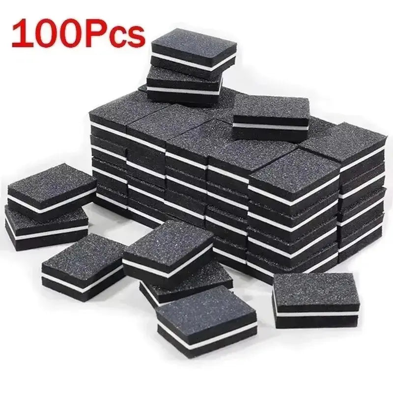 10 To 100 Pcs Mini Buffing Sanding Files Block For Manicure Pedicure Nail Art Buffer Polish Tools