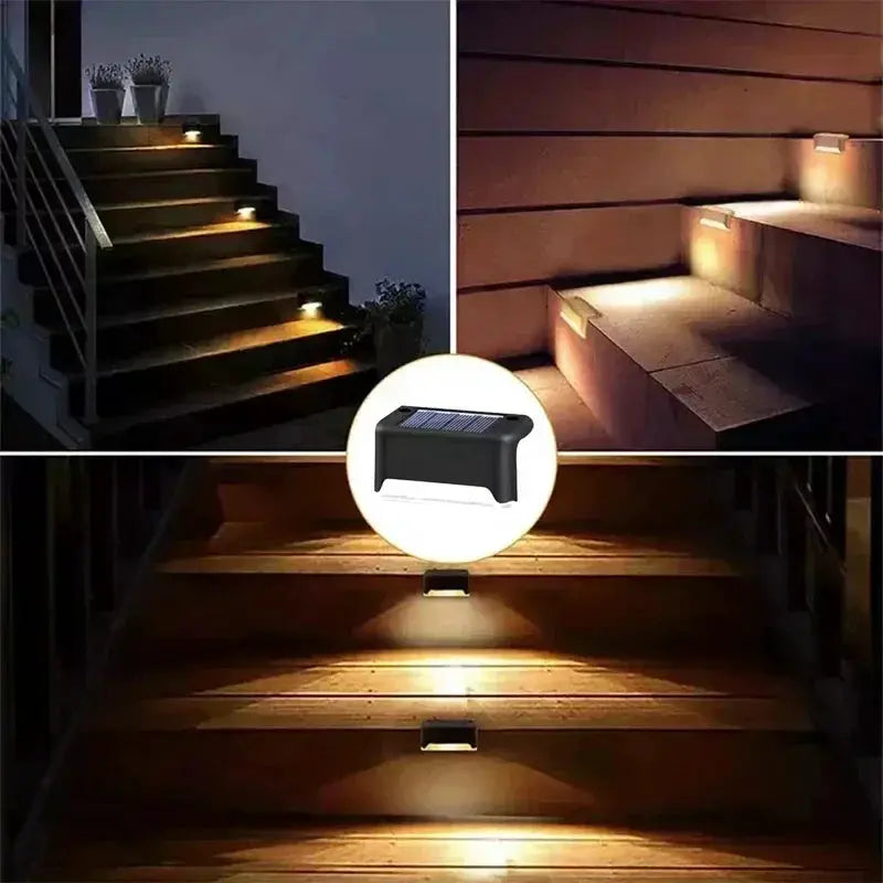 SunGlow Solar LED Outdoor Deck Lights Waterproof Wireless Stair Lamps For Garden Patio 1 4 8 12 Pack
