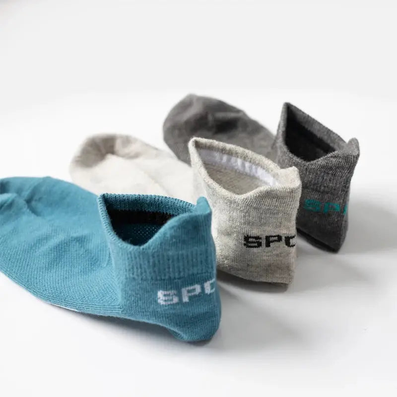 Men's Cotton Ankle Socks 10 Pairs Breathable Mesh Sports Everyday Casual Athletic Thin Cut Plus Size 39-48