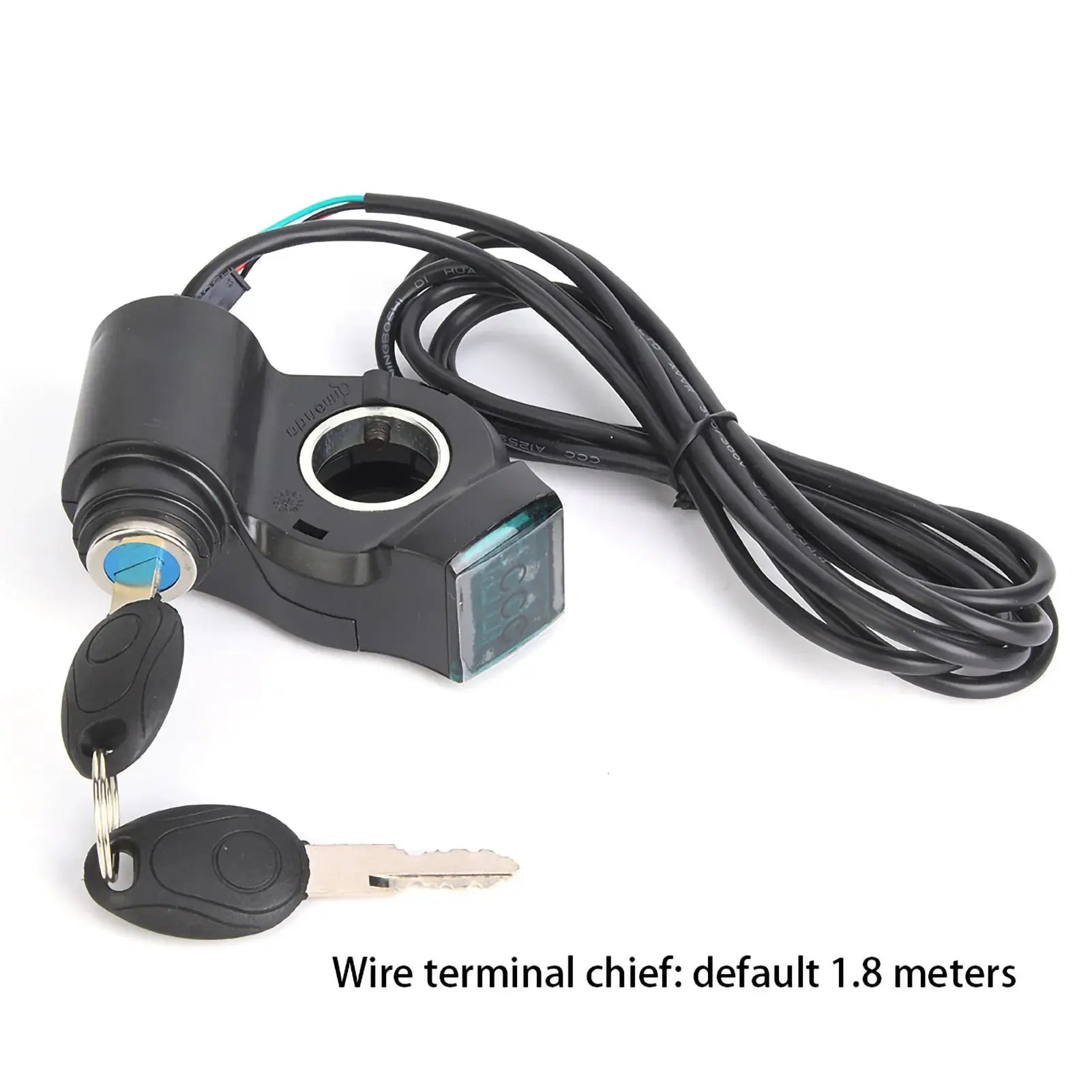 E Bike Thumb Throttle With Digital Battery Voltage Display And Key Lock Switch For E Bike Battery Monitoring