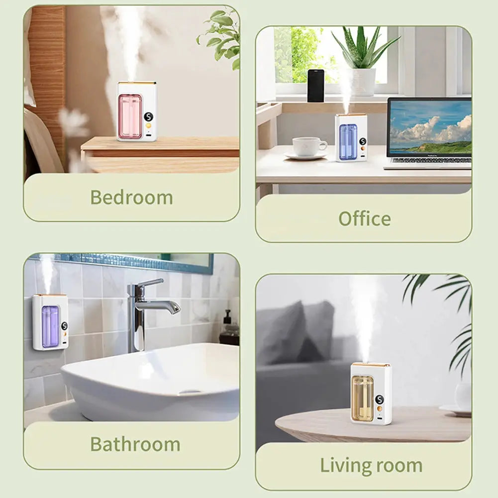 Automatic Diffuser Aromatherapy Car Perfume With Display And Essential Oil Humidifier Jasmine Scent Air Freshener