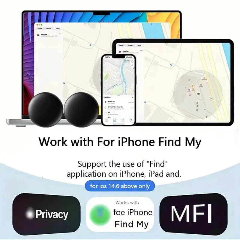 Simples Market 4-Pack iOS Find My GPS Smart Tags with magnetic silicone shells for anti-loss on skateboard or car