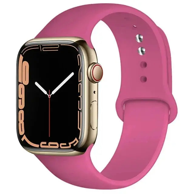 Silicone Band For Apple Watch straps 49mm 40mm 44 mm 45mm 46mm 42mm 41mm 38mm sports bracelet iWatch series 10 9 8 3 SE ultra 2