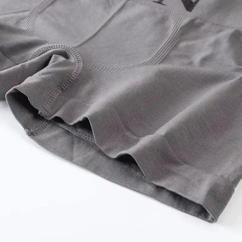 5 Pack Men's Boxer Briefs High Elastic Breathable Underwear Soft Stretch Fabric Plain Color