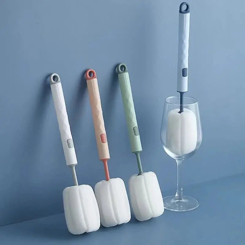 360 Degree Rotation Baby Bottle Brush Set For Bottles Pacifiers Cups And Nipples Soft Head Food Grade Handheld Cleaning