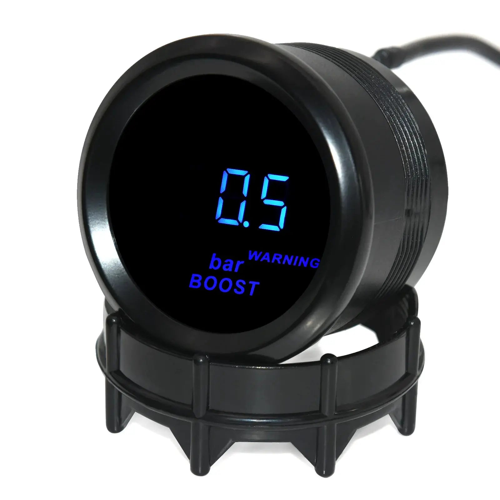 52mm digital blue-LED gauge cluster for oil pressure, water temperature, voltmeter and RPM boost
