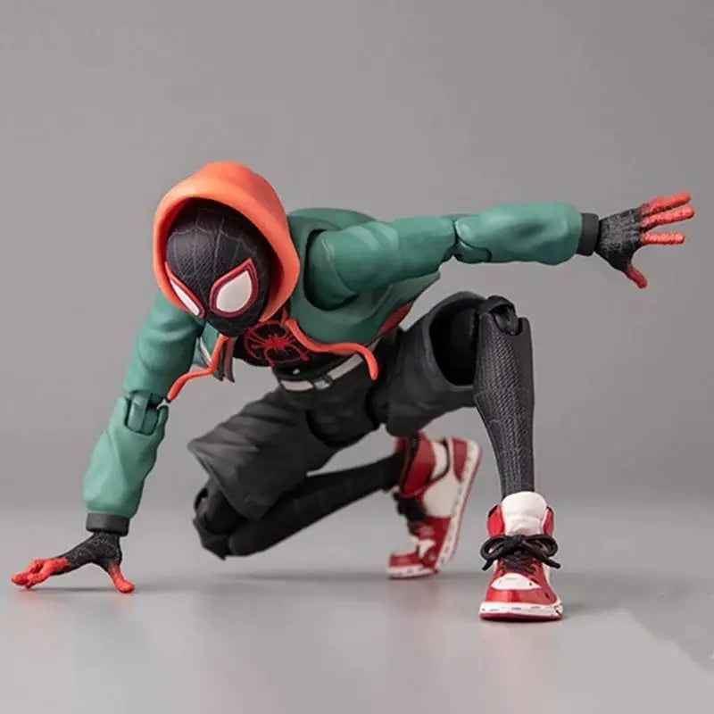 Sv Action Spiderman Miles Morales Action Figure From Into The Spider Verse Marvel Collectible Toy