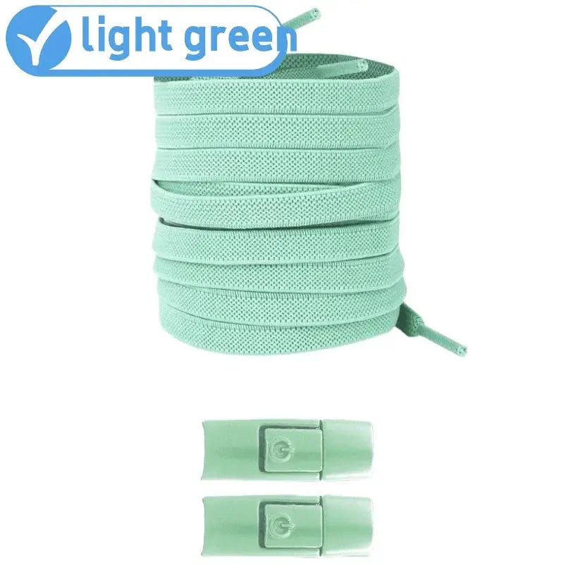 Elastic No Tie Shoelaces Press Lock For Sneakers 8mm Widened Flat Laces For Kids And Adults