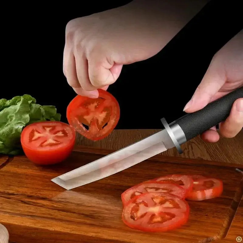 Samurai Inspired Stainless Steel Kitchen Knife Set Multi Purpose Fruit And General Chopping Tools
