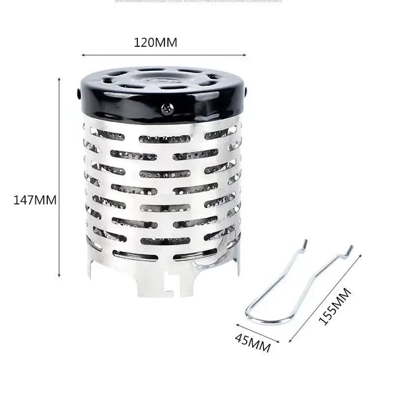 Mini Gas Heater Stove Portable Outdoor Camping Warmer Wear Resistant Durable Steel Heater For Heating And Cooking