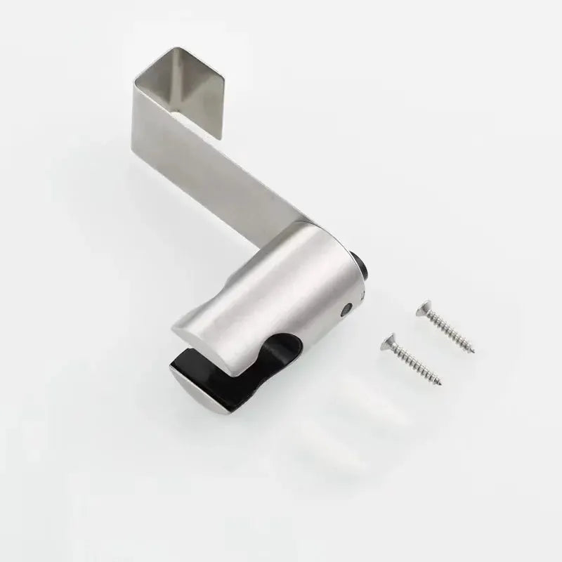 Stainless steel bidet sprayer holder bracket by Simples Market with mounting screws