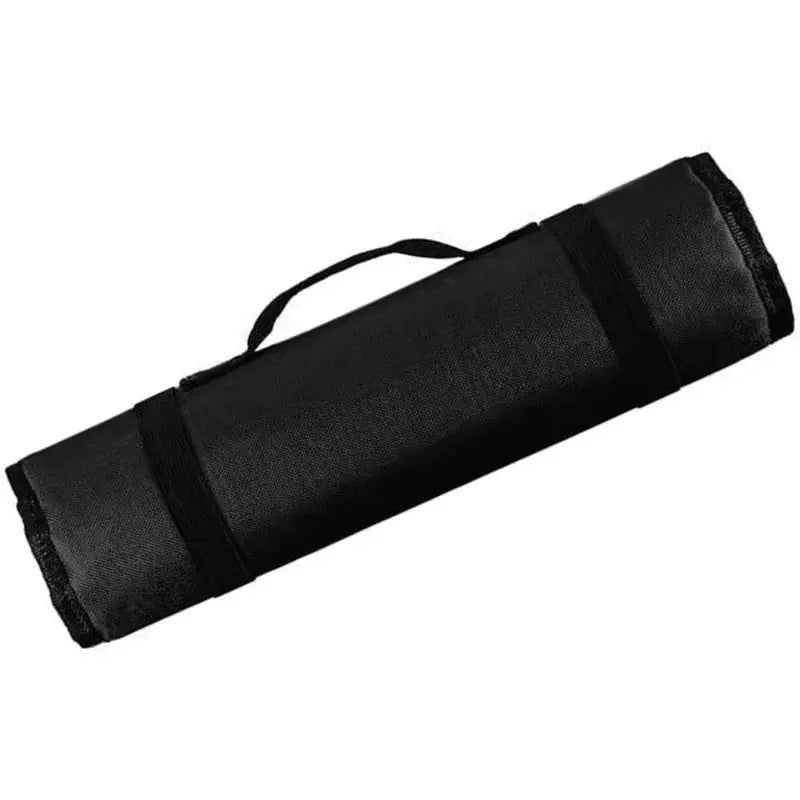 Roll tool bag by Simples Market in black nylon for portable folding tool storage