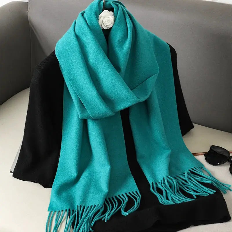 Brand 62 Womens Long Cashmere Blend Winter Scarf Hijab Shawl Wrap For Outdoor Warmth