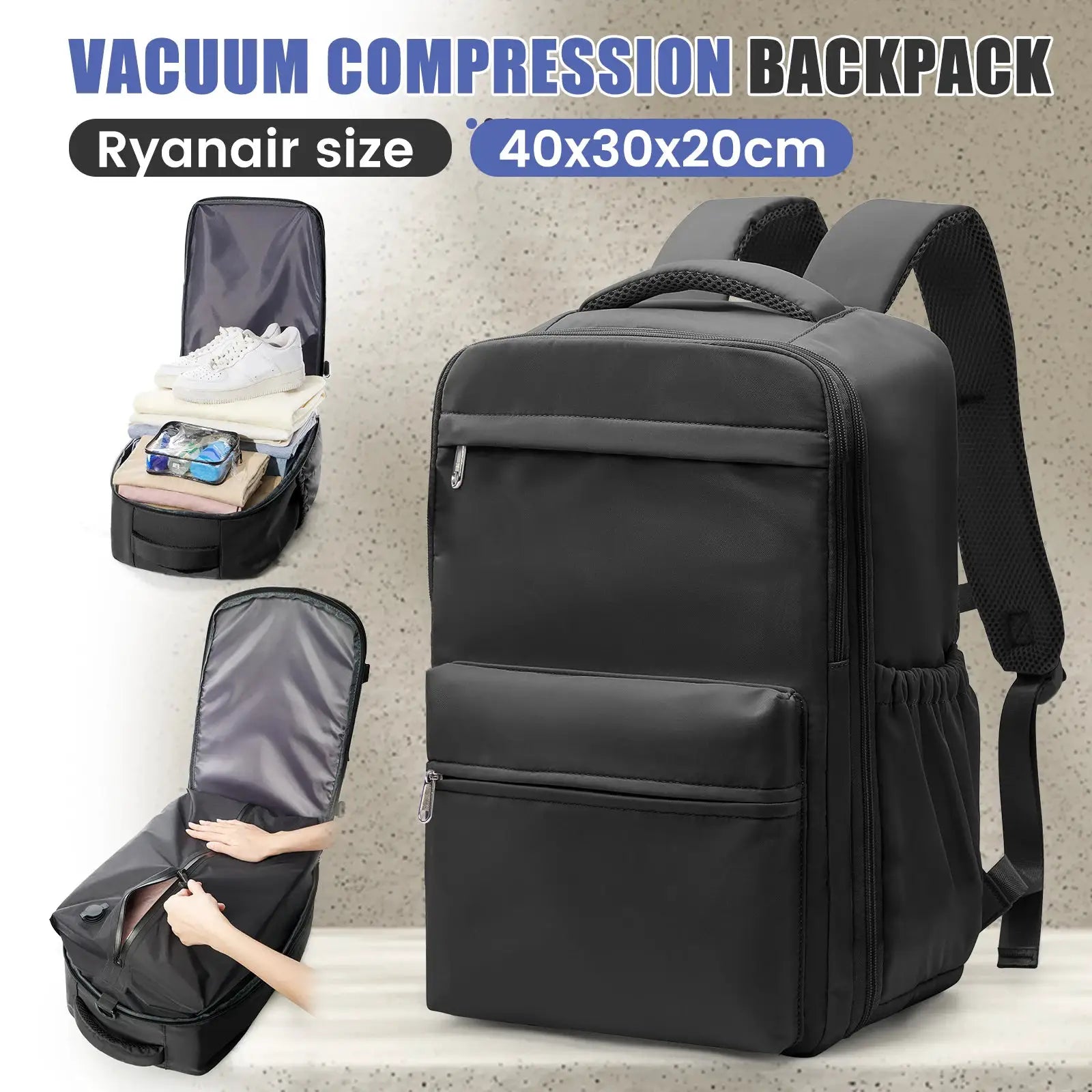 Vacuum Compression Travel Backpack - Simples Market