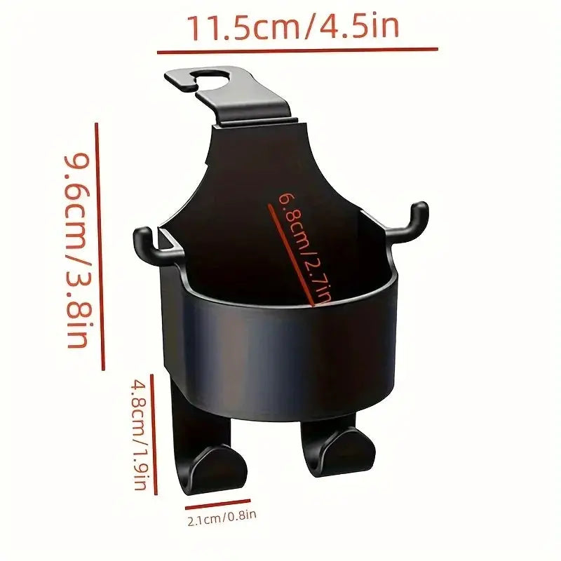 Multifunctional Car Backseat Organizer With Hooks Cup Holder And Storage Box Durable PP Material