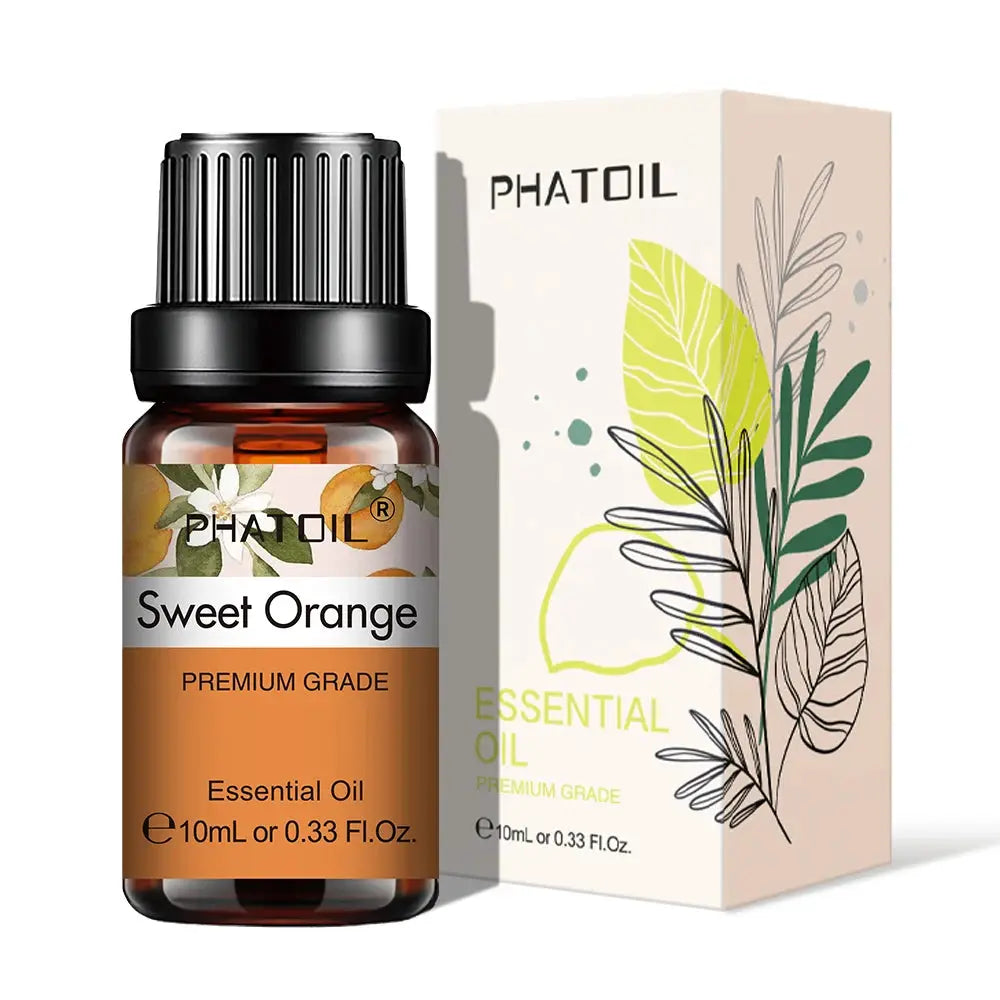 PHATOIL 10ml Natural Plant Essential Oil Eucalyptus Lavender Bergamot Vanilla Peppermint For Diffuser