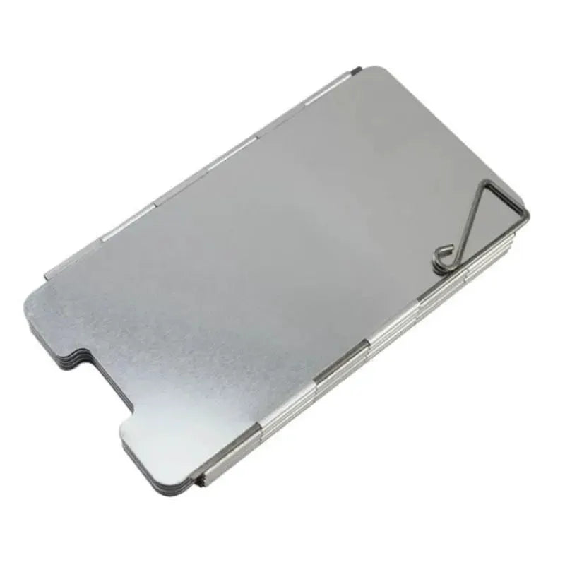 9 Plates Foldable Gas Stove Windshield Aluminium Alloy Wind Shield For Camping And Outdoor Cooking